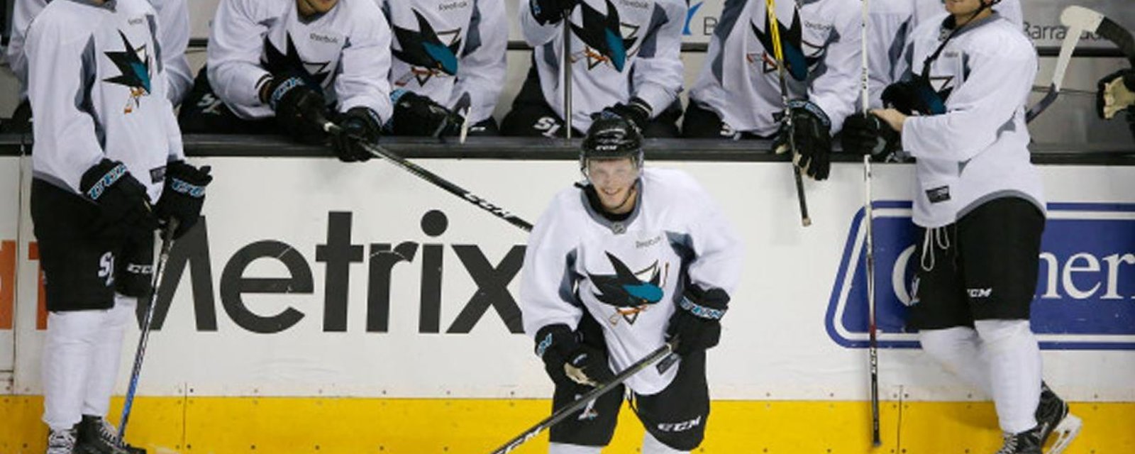 Diminutive Shark's prospect debuts in NHL camp. 