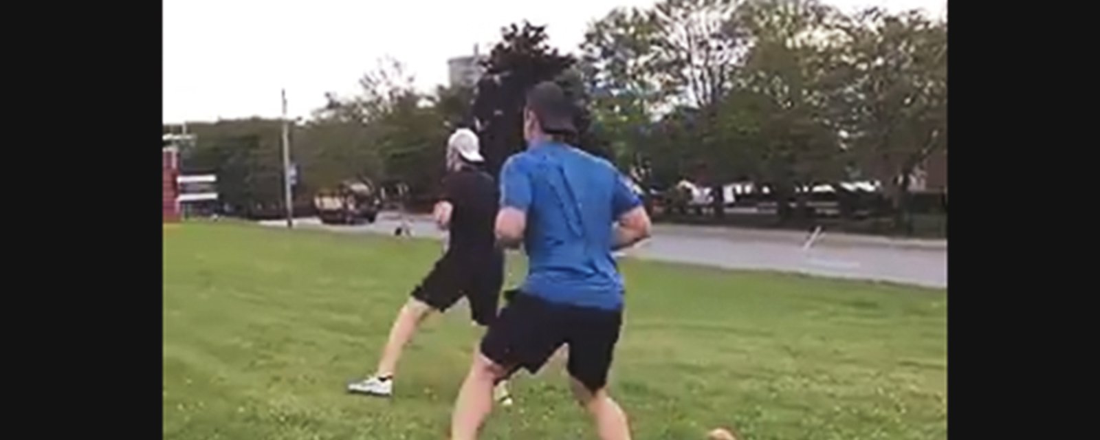 Must see: Nathan MacKinnon and Sidney Crosby’s workout in the park.