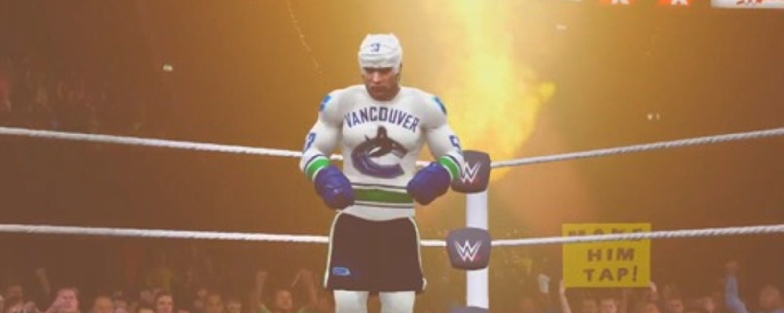 Must See: NHL forward created as playable character in Wrestling Video Game! 