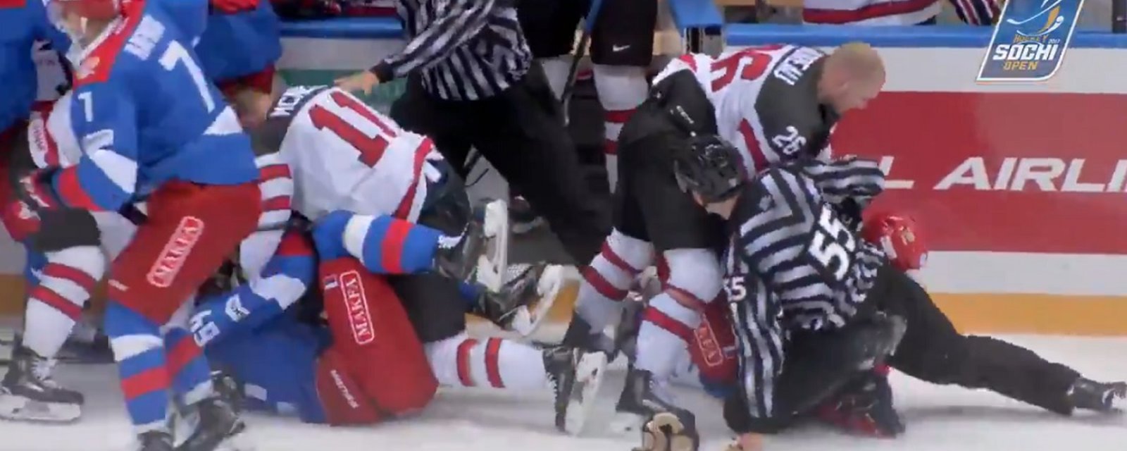 Breaking: Crazy brawl between Canada and Russia today!