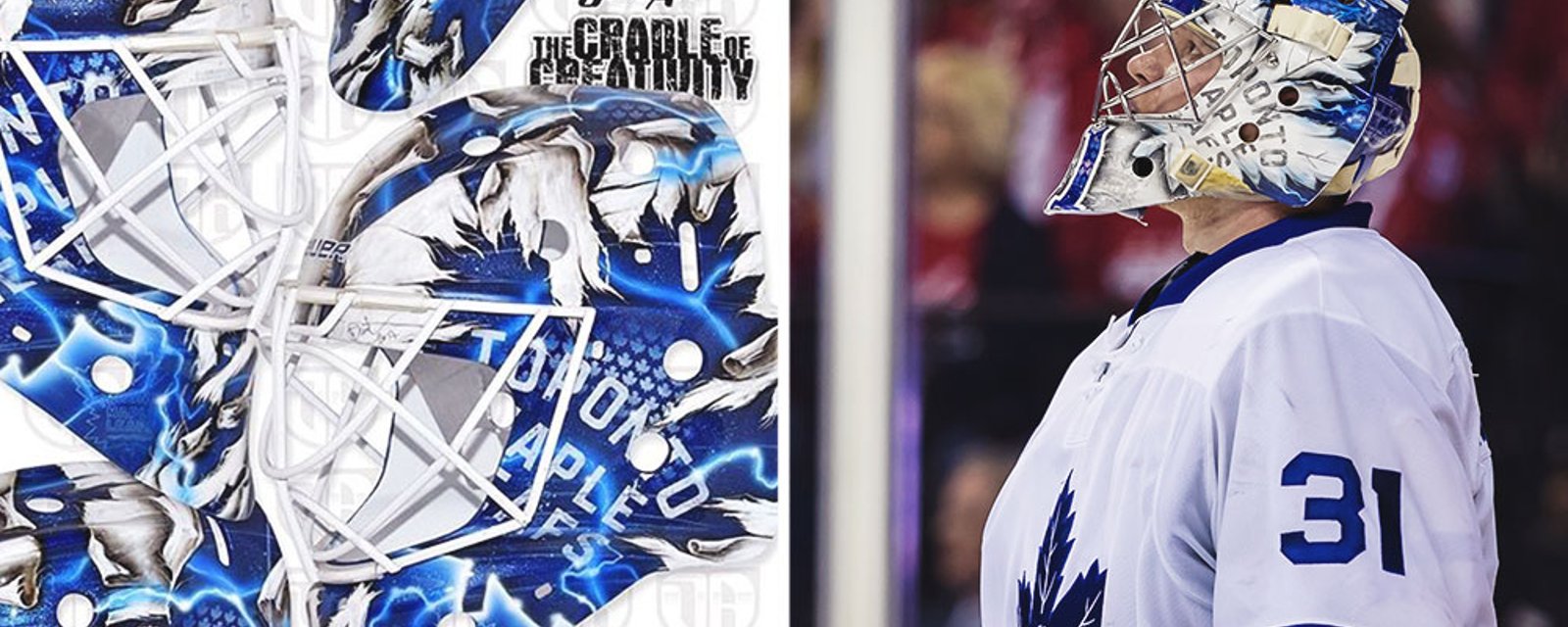 Must See: Leafs’ Andersen goes old school with his new mask
