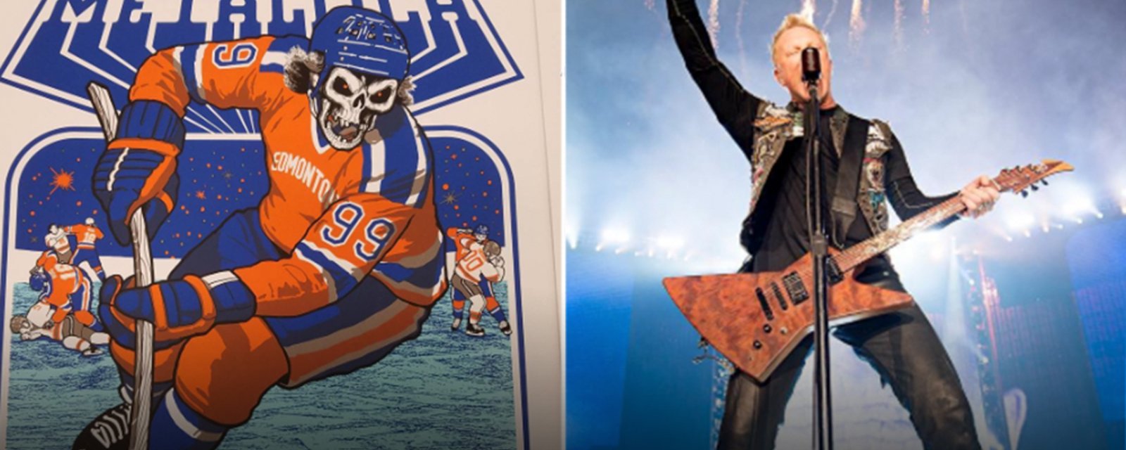 Must See: Incredible Gretzky poster from last night’s Metallica concert in Edmonton