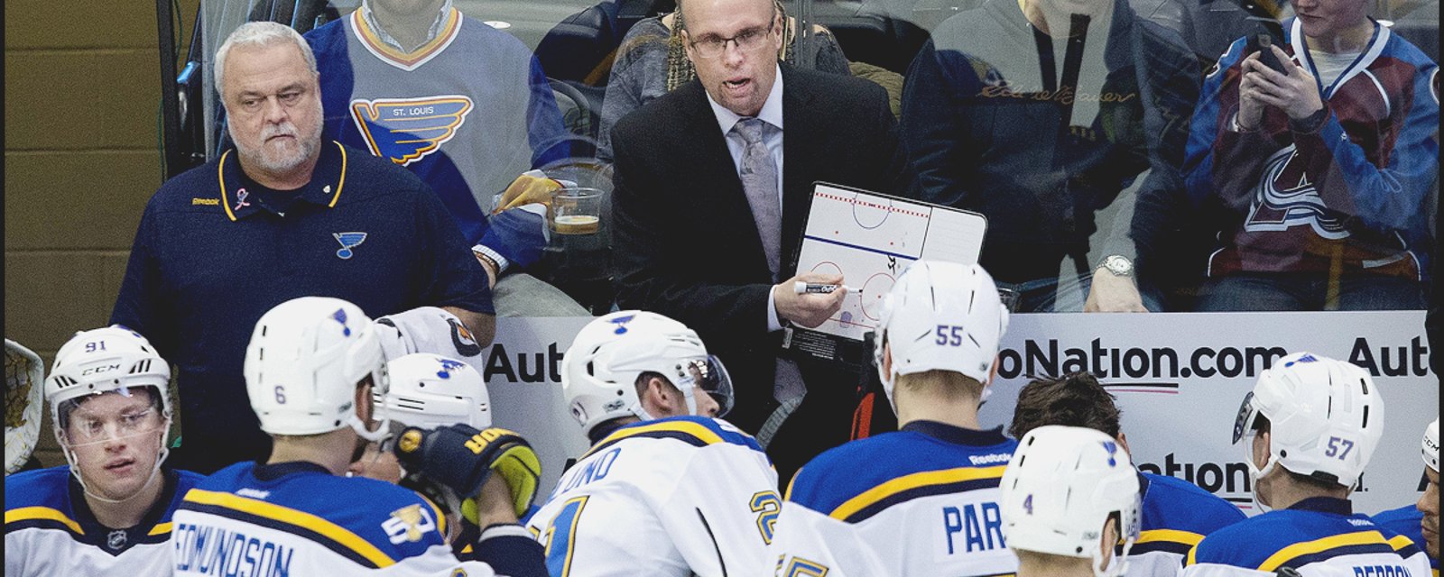 St. Louis Blues head coach Mike Yeo congratulates the enemy for showing, “NO RESPECT.”