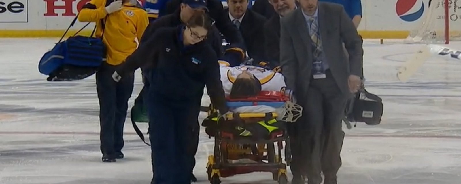 Breaking: Stretcher comes out as NHL player is badly hurt on Wednesday night.