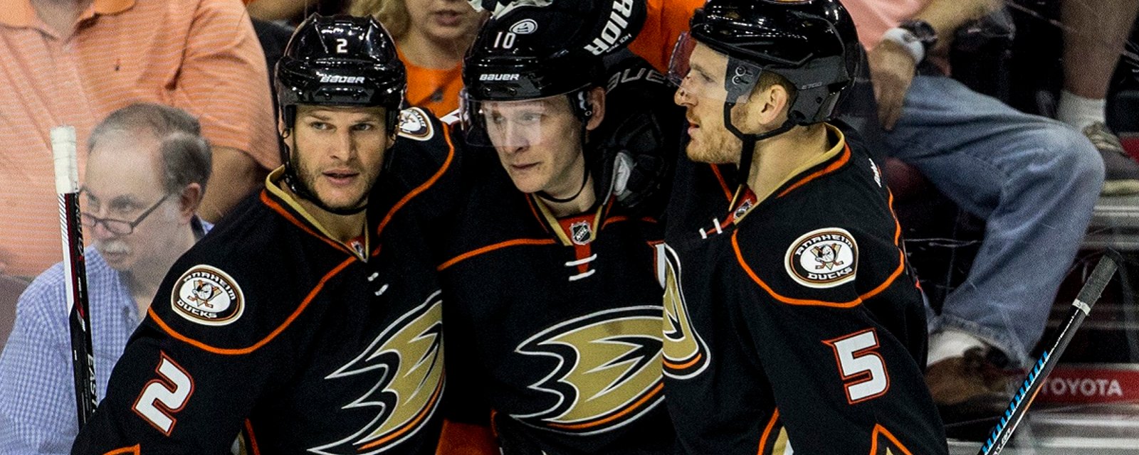 Breaking: Anaheim loses one of their top players for Game 2 against Edmonton.