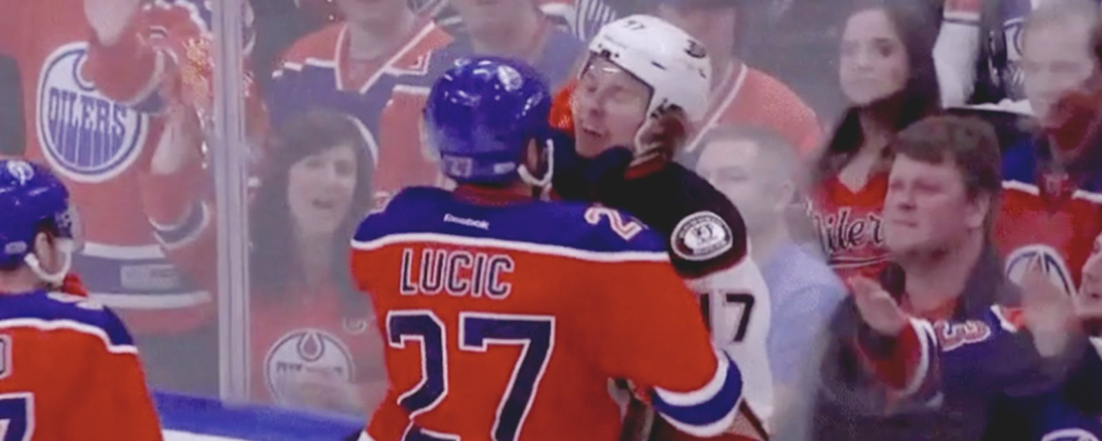 ICYMI: Watch Milan Lucic trying to choke one opponent in game 3.