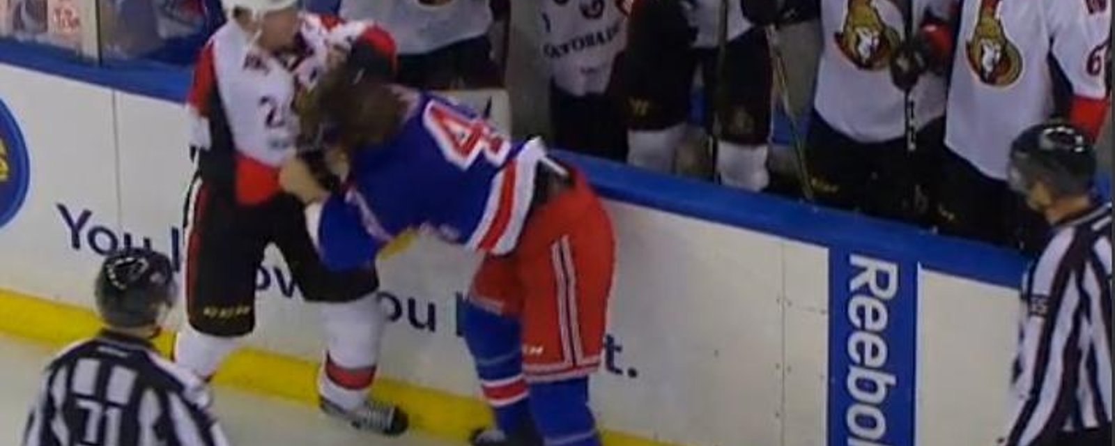 Rangers fans HUMILIATE Dion Phaneuf off the ice!