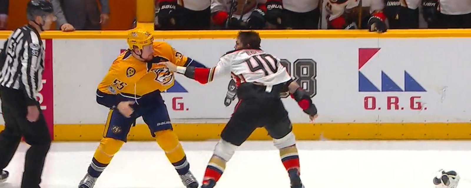 Huge hit leads to an injury and a fight in Game 3!