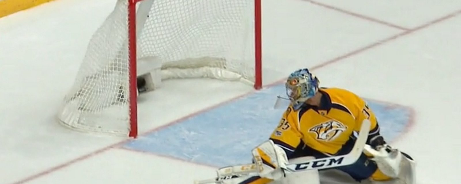 Rinne gives up a bit of a softy early in Game 4.