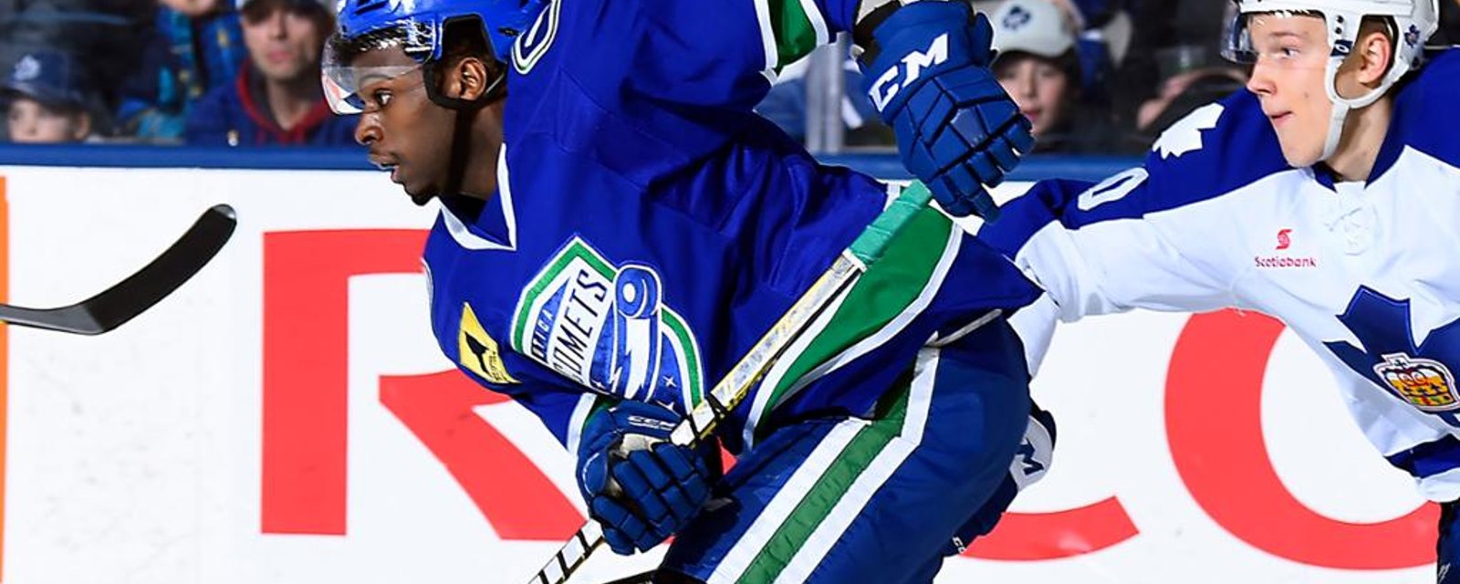Canucks' promising prospect's learning a great deal with Conference finals insight. 