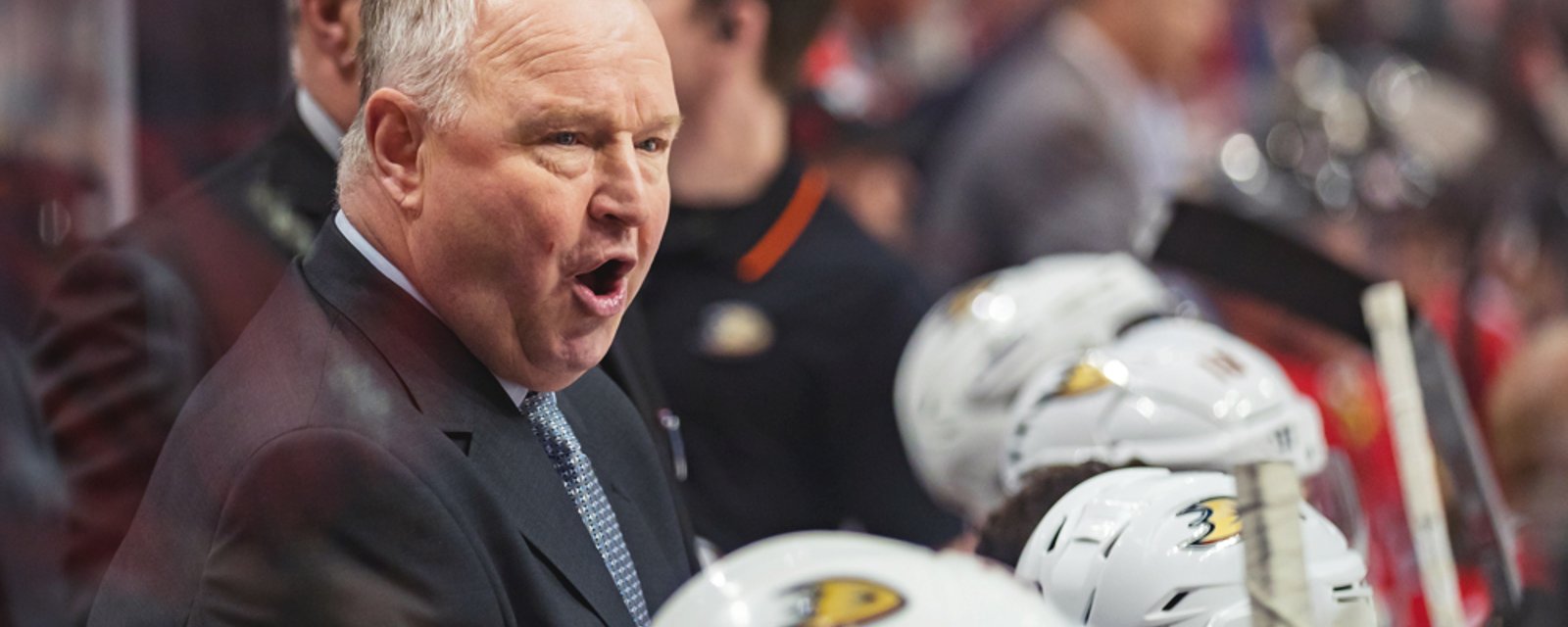Anaheim Ducks head coach made controversial comments following elimination.