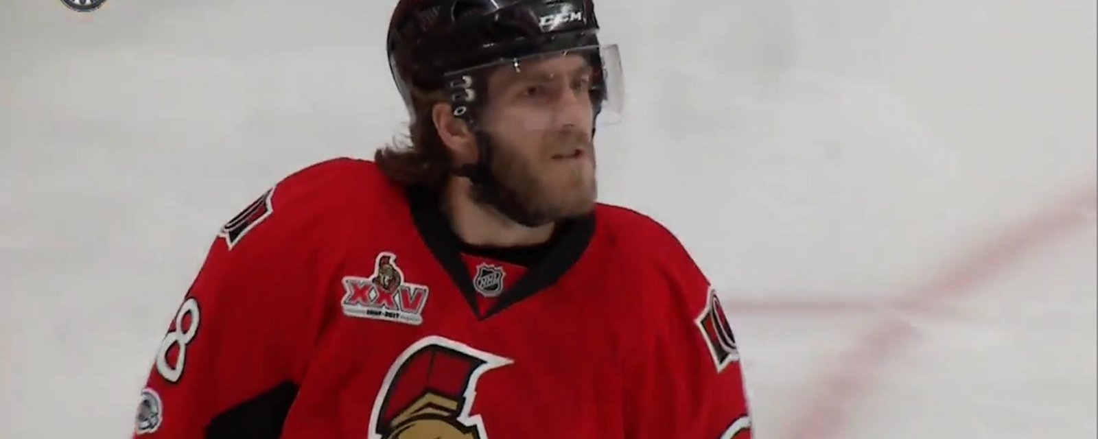 Mike Hoffman fires a rocket off the post and in to take the lead.