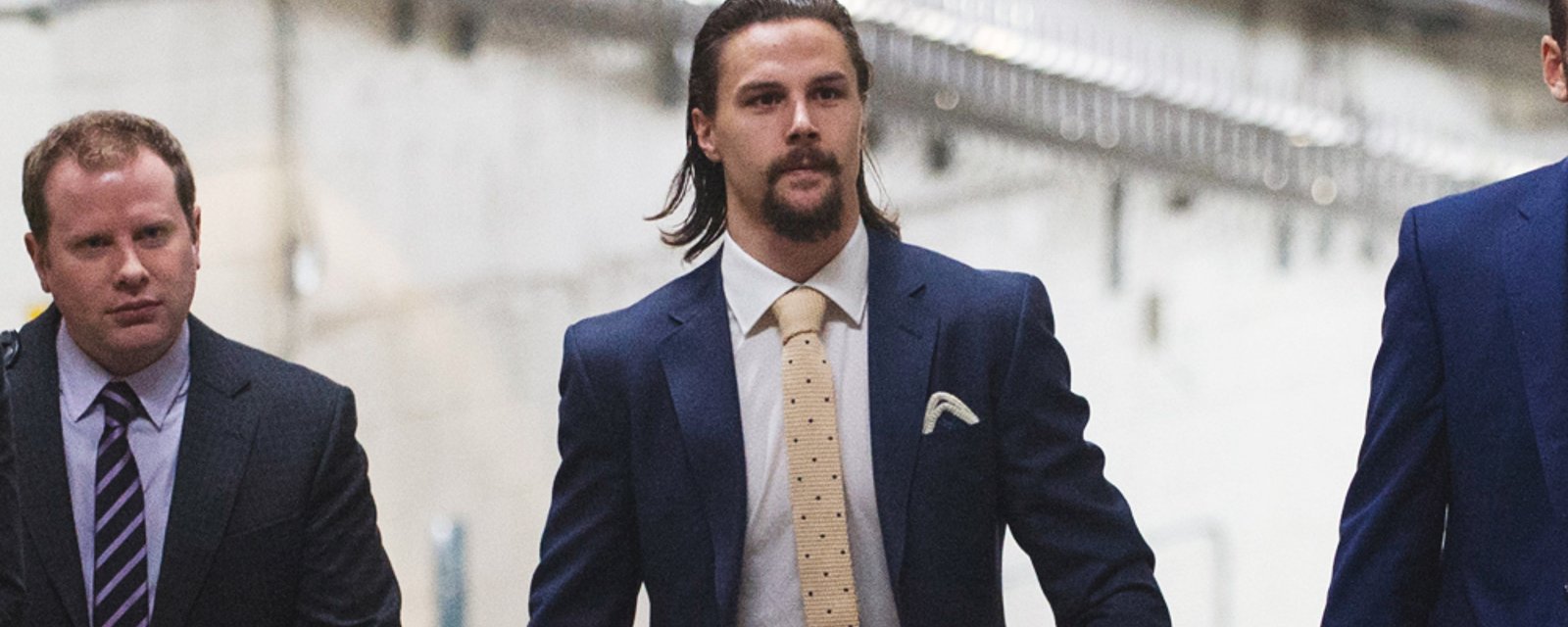 Report: Erik Karlsson spotted chatting with rival player after game.