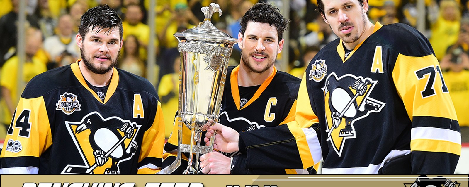 Gotta See It: Go inside the Pens locker room as they celebrate with the Prince of Wales Trophy