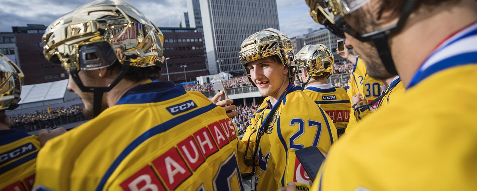 Defenseman signs with NHL team after winning Gold Medal with Sweden.