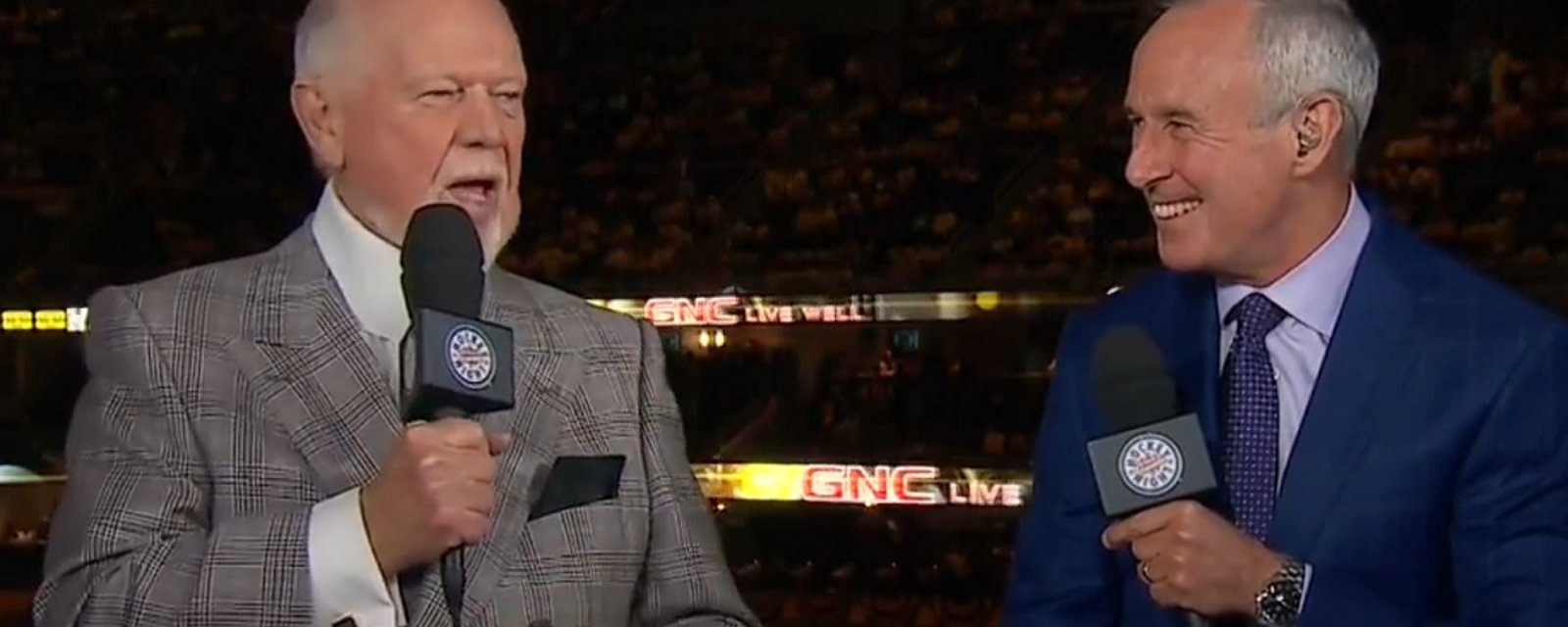 Don Cherry slams Pittsburgh for poor play during first intermission.