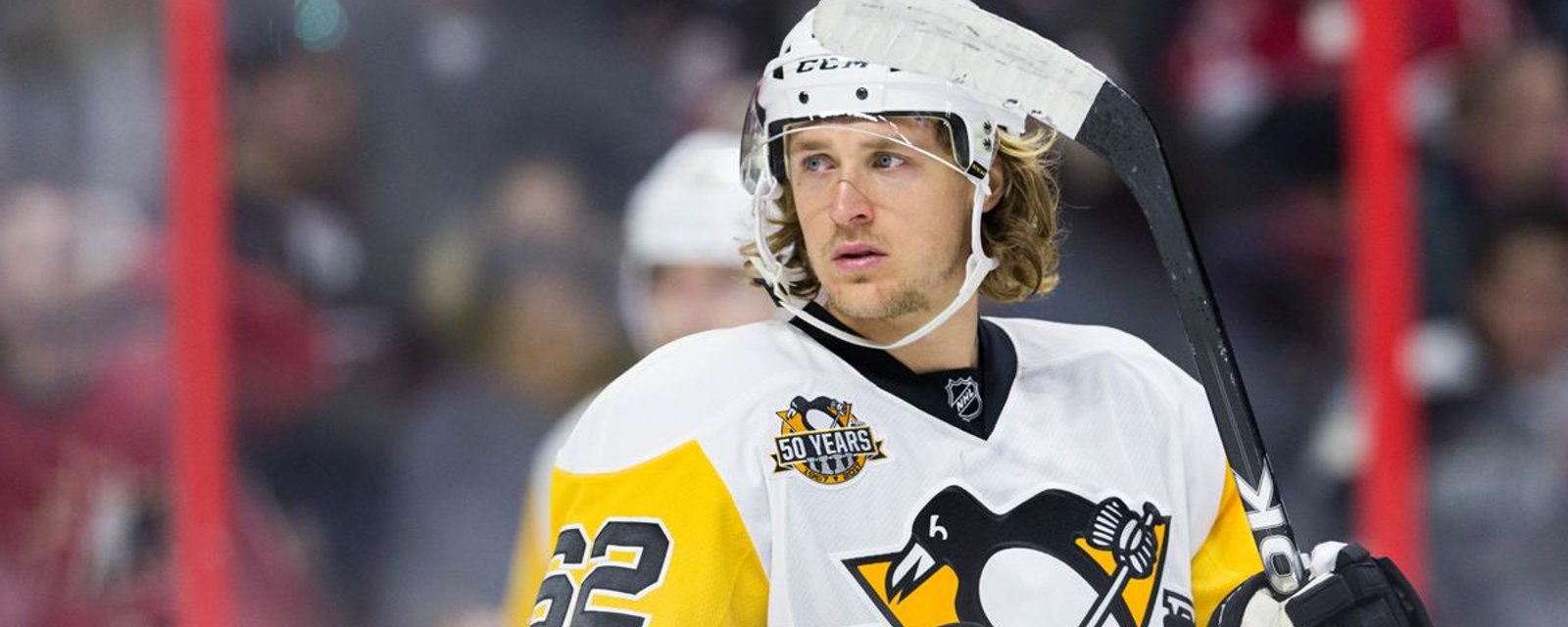 Carl Hagelin reacts to being benched for first two Final game. 