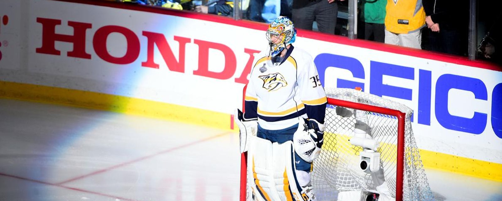 Rinne keeps dirty little secret about starting game 3. 
