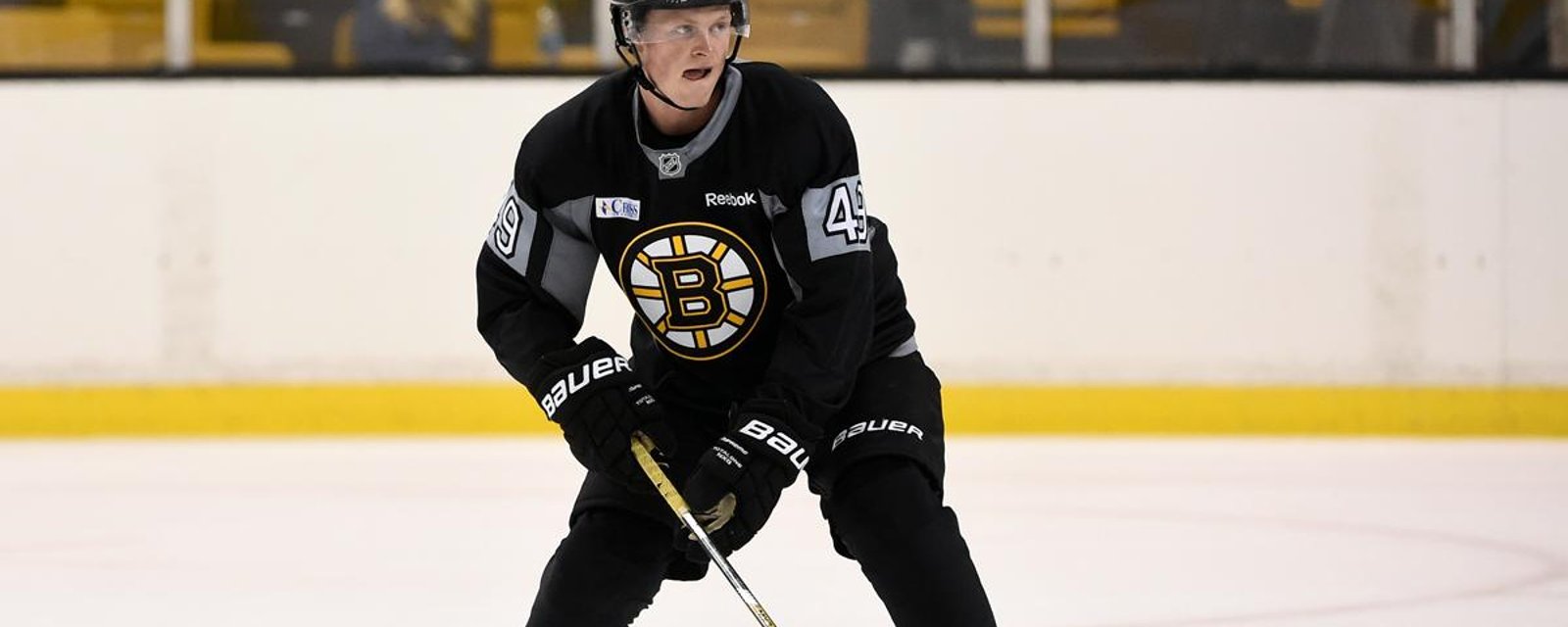 Bruins top prospect returns home following disappointing results. 