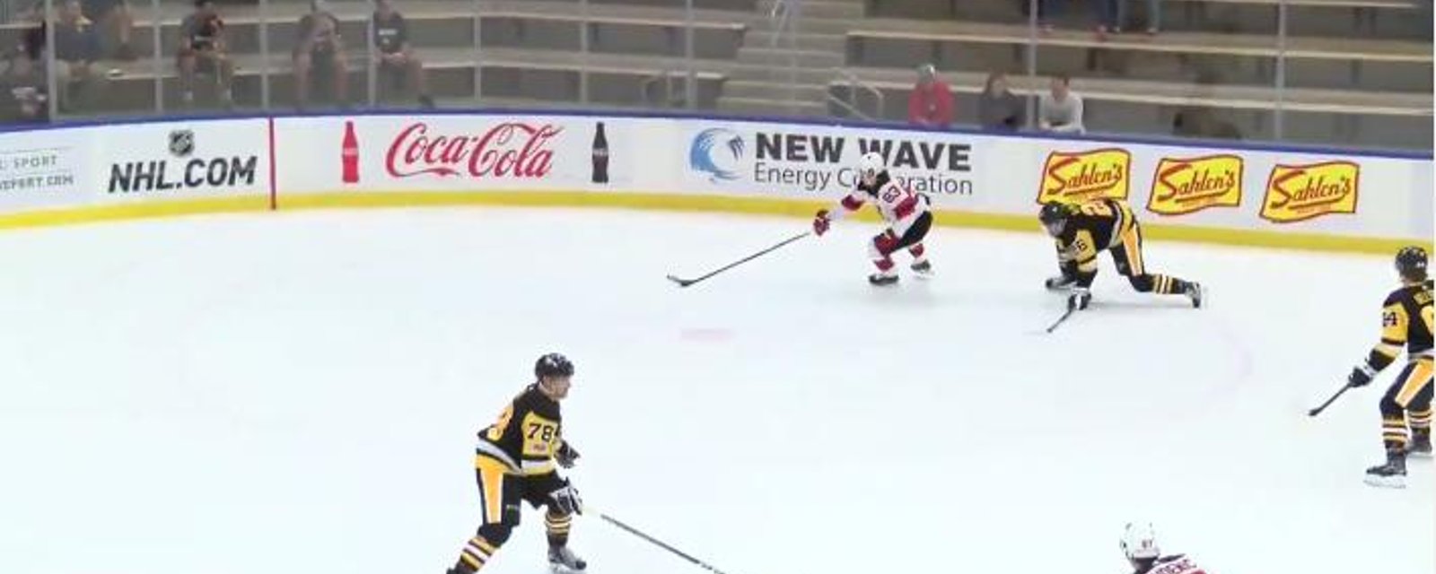 Must See: Jesper Bratt scores filthy goal against Penguins in rookie game