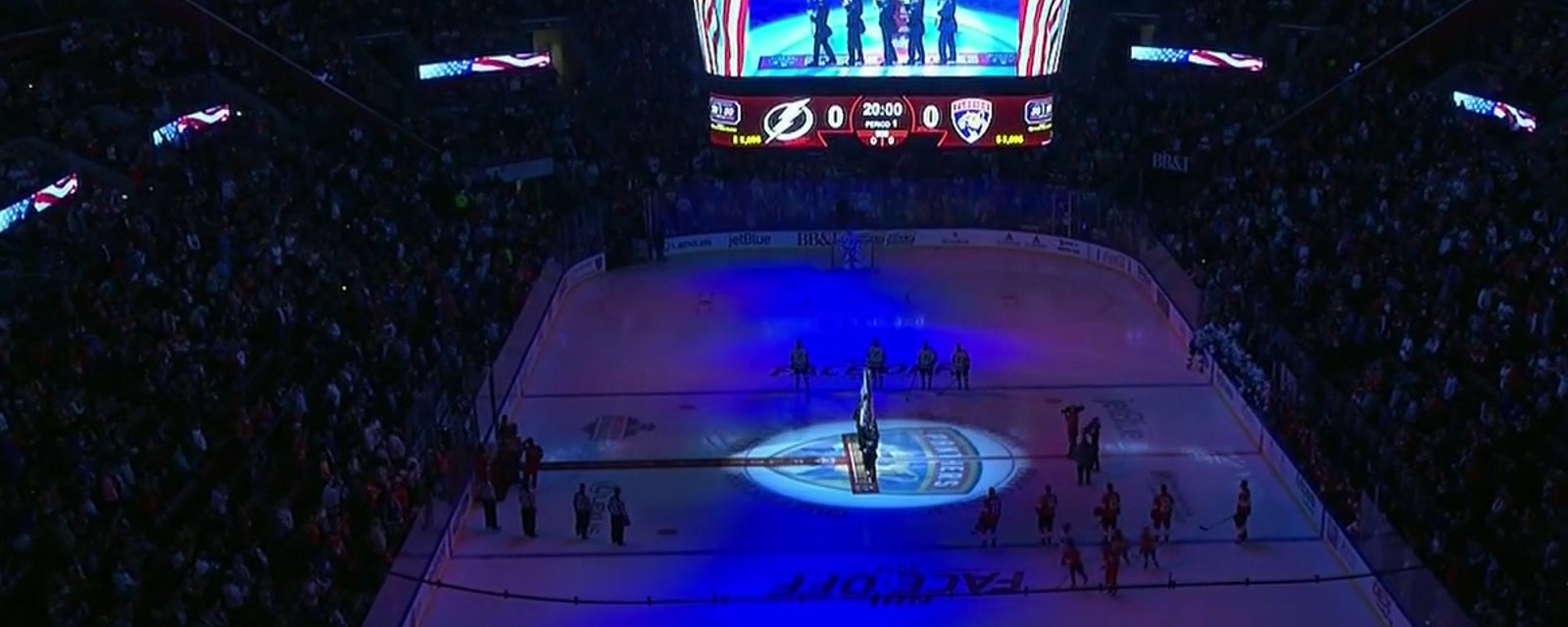 Breaking: NHL player protests national anthem!