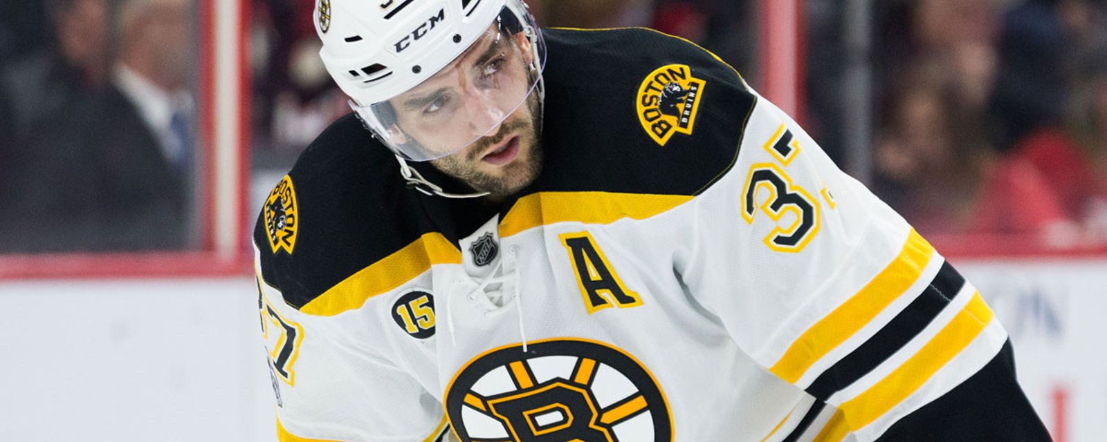 Report: Bergeron will have to wait longer 