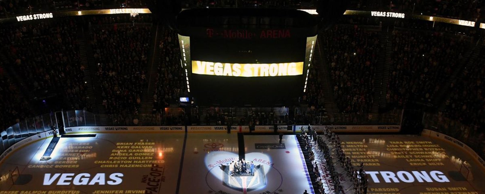 Must see: Golden Knights offer incredibly touching tribute in wake of massacre