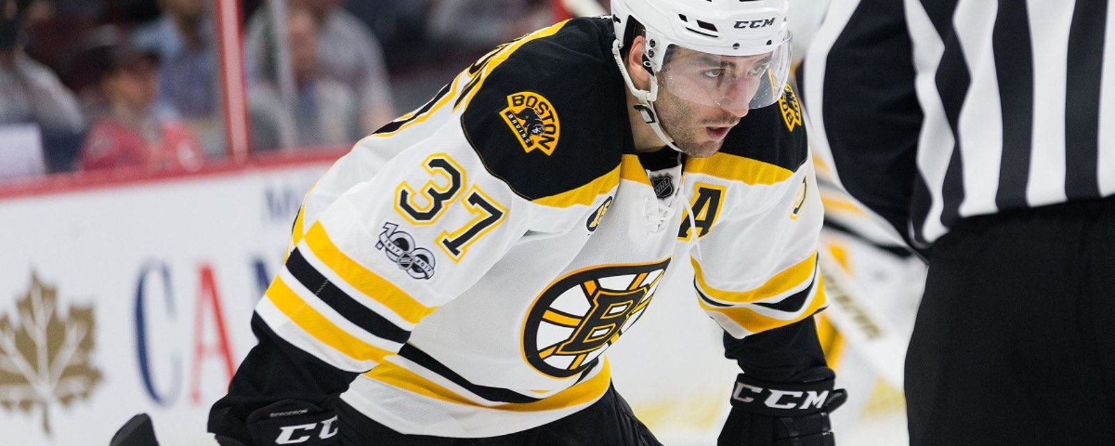 Breaking: More bad news for Patrice Bergeron.