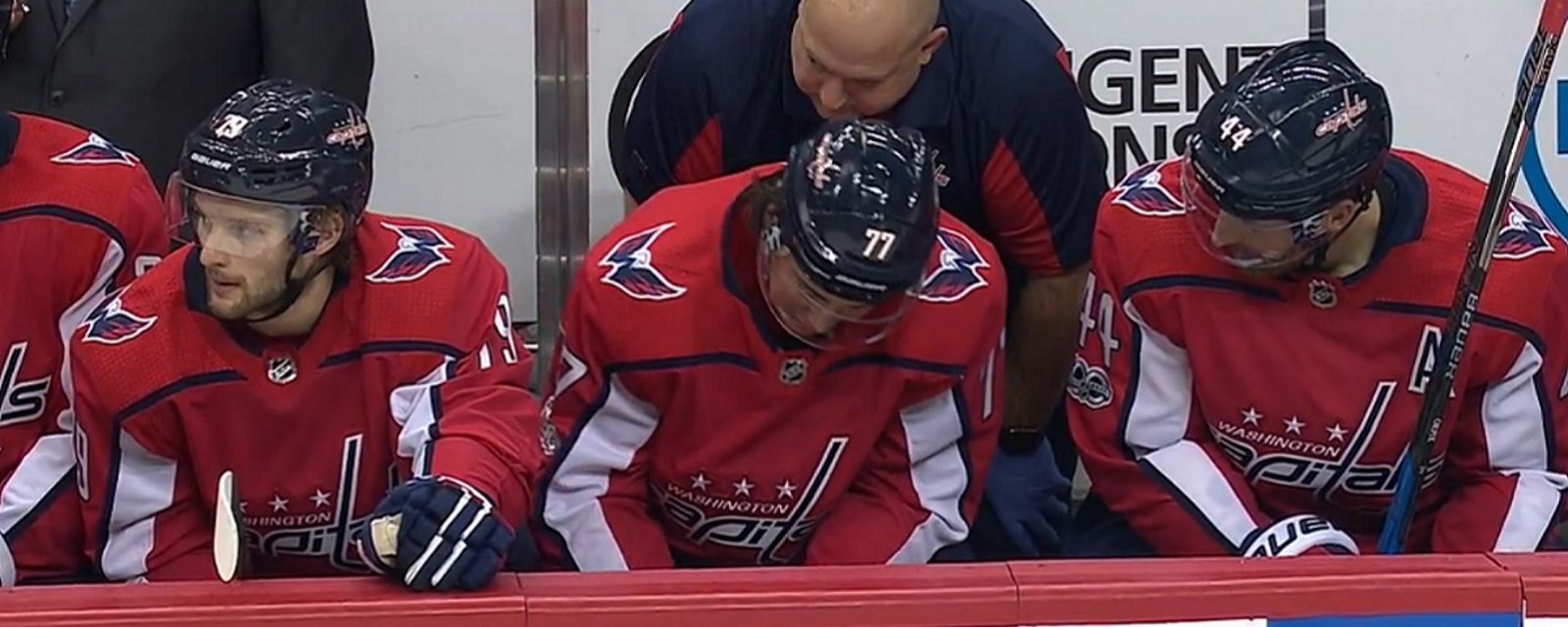 Breaking: T.J. Oshie may have been injured by his own teammate.