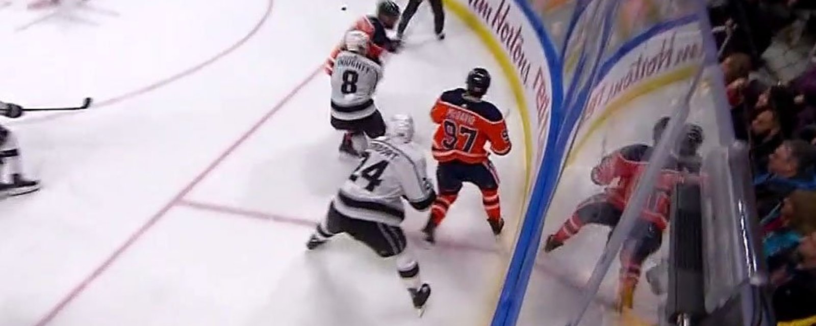 Must see: Maroon takes a cheap shot at Doughty and targets his head!