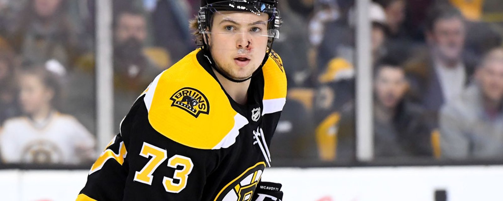 BREAKING: Charlie McAvoy has just suffered an injury