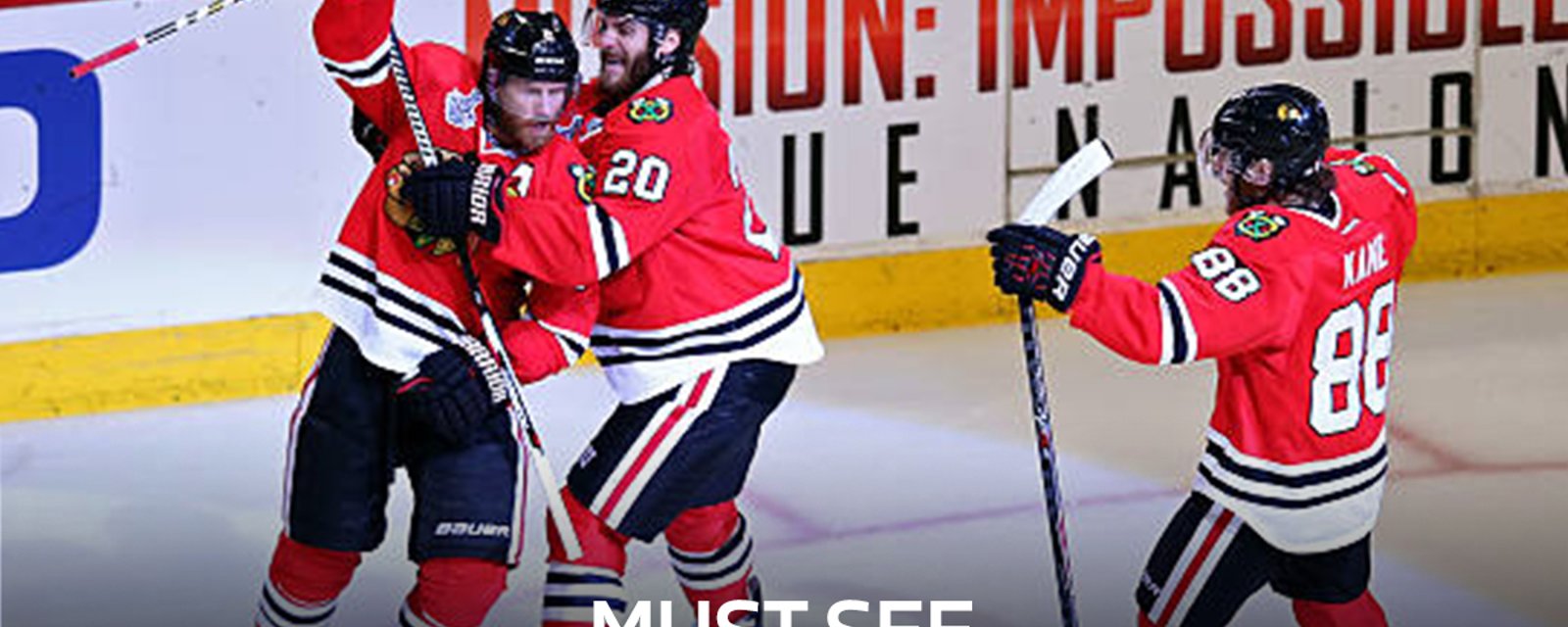 Must see: Hawks score two goals in 22 seconds!