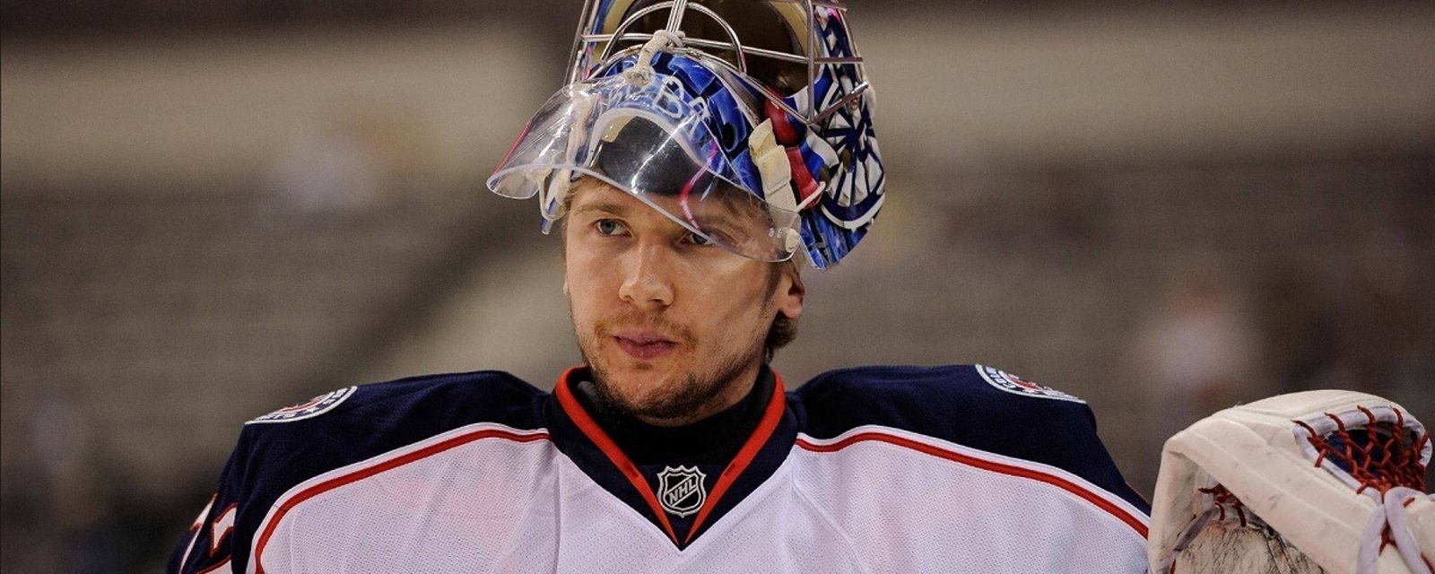 Sergei Bobrovsky drops his stick to make one of the most incredible saves of the year.