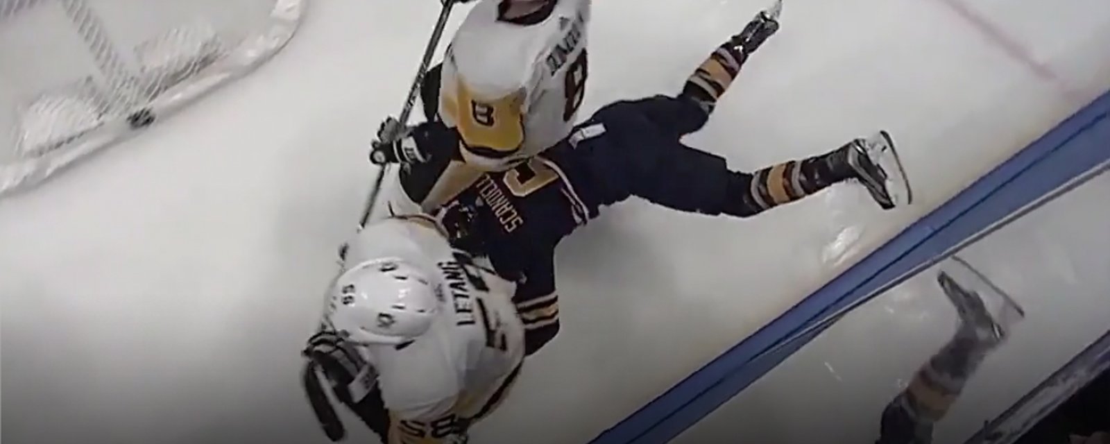Must see: Sabres player completely misses hit, lands on his face