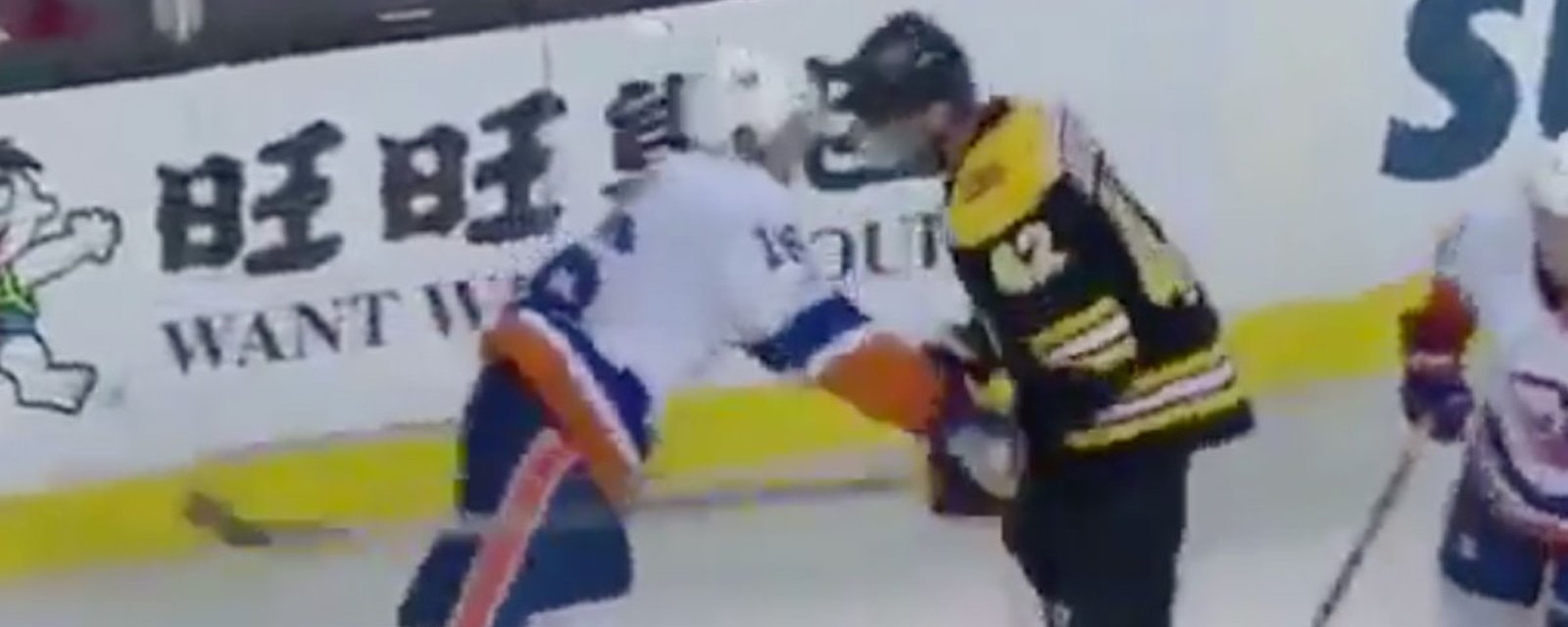 ​Breaking: Backes ejected for head-butting Ladd!