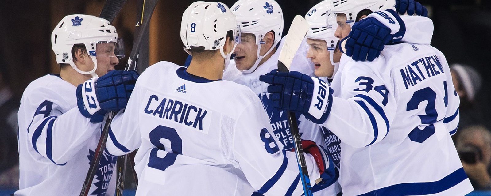 Maple Leafs actively shopping one of their players just days before the regular season.