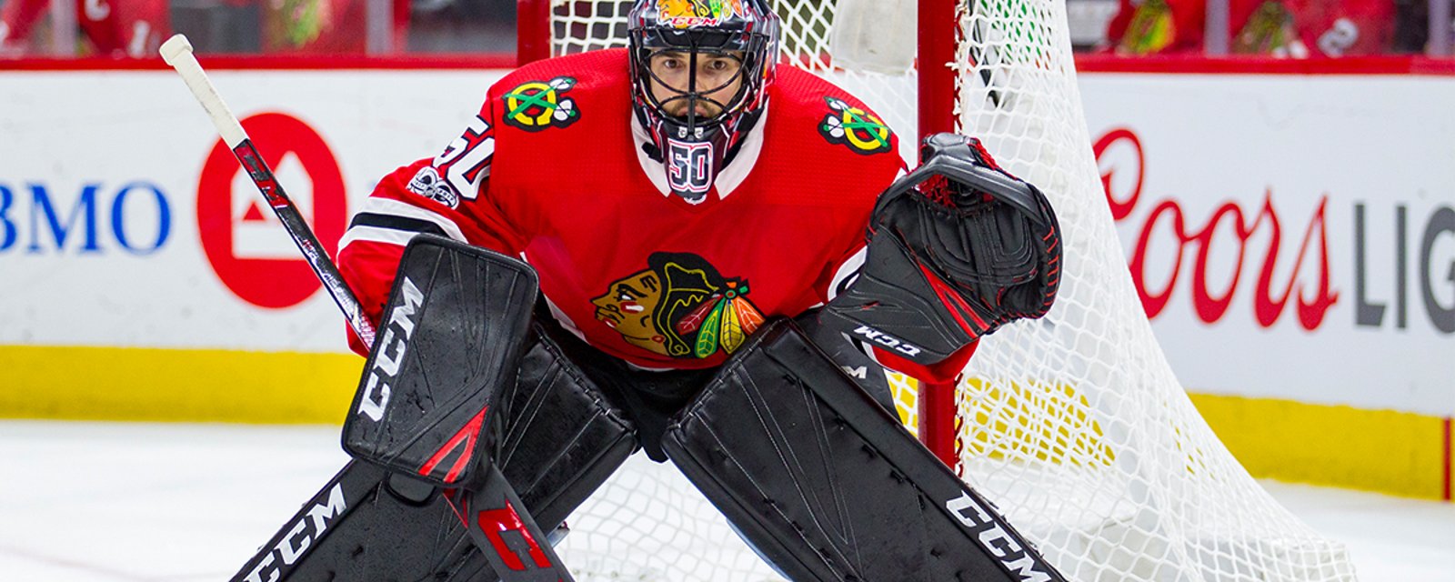 Report: Crawford back between the pipes for Blackhawks?