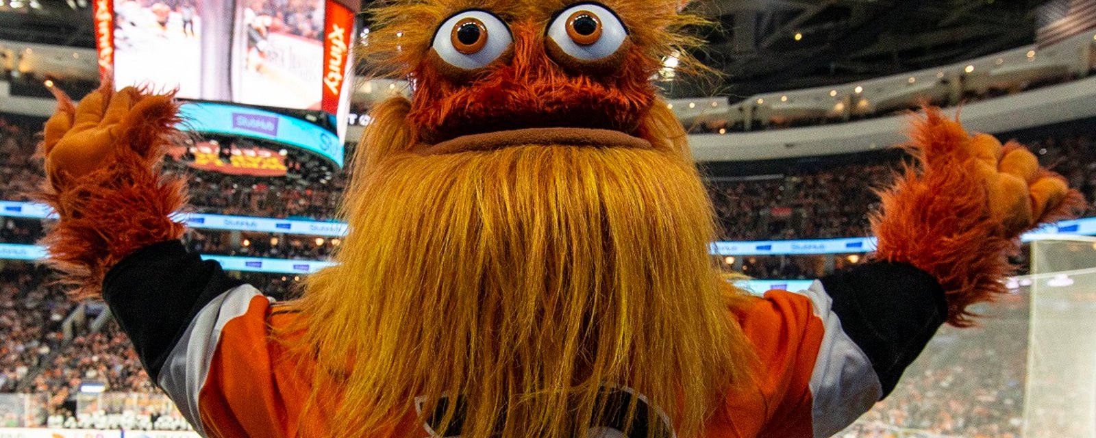 Little boys “Gritty” costume is the cutest thing you're ever going to see.