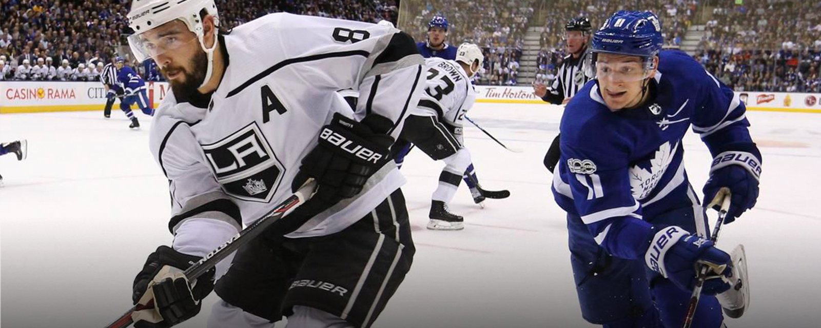 Drew Doughty chirps Leafs, comes to Phaneuf's defense