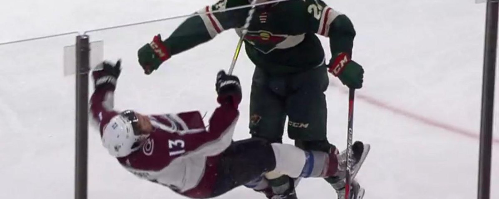 Must See: Dumba lures Kerfoot into a bone crushing hit.