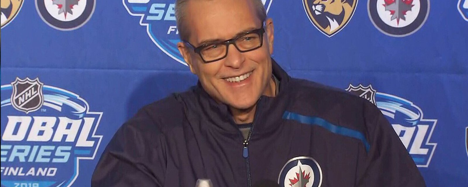 Jets coach Maurice loses it when asked “Who’s the Daddy” by Finnish media