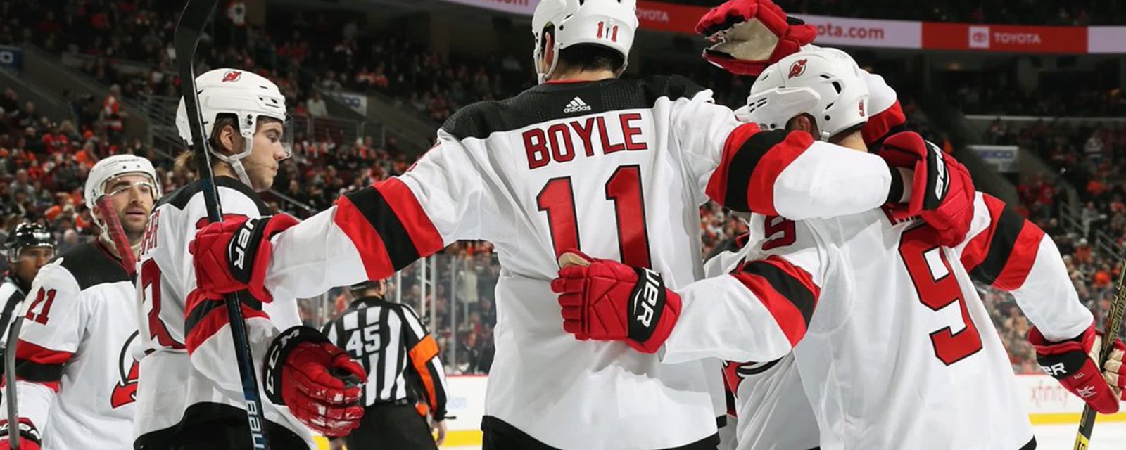 Brian Boyle, cancer survivor, scores a hat trick on Hockey Fights Cancer Night