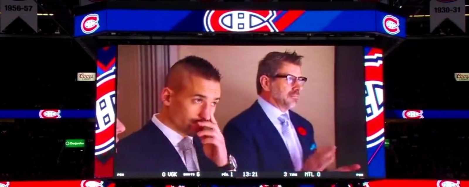 Plekanec can't hold back his emotions during final ovation from Montreal crowd.