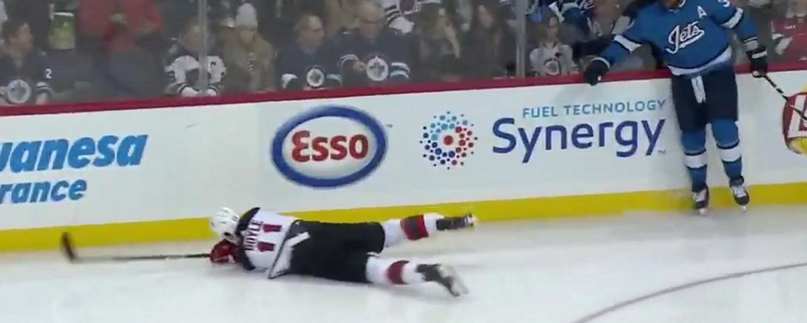 Dustin Byfuglien crushes Boyle, and Devils' fans are calling for a suspension.