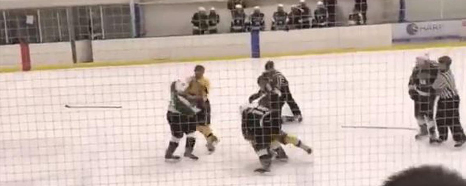Six teenagers charged in brutal on-ice brawl