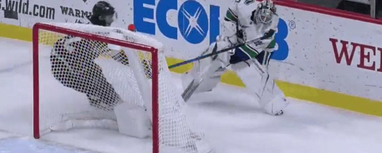 Canucks’ Bachman makes the pass of the season… to the other team!