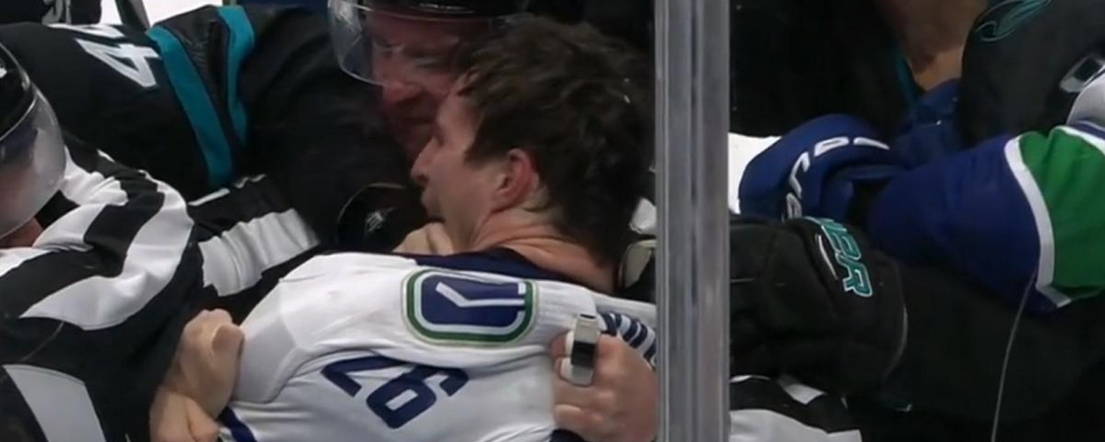 New camera angle shows NHL agitator clearly biting his opponent.