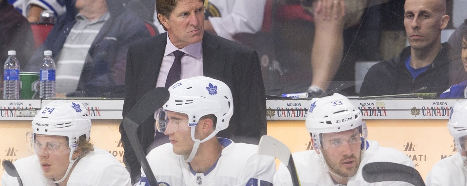 Babcock gets choked up on a very difficult day for the Maple Leafs head coach.