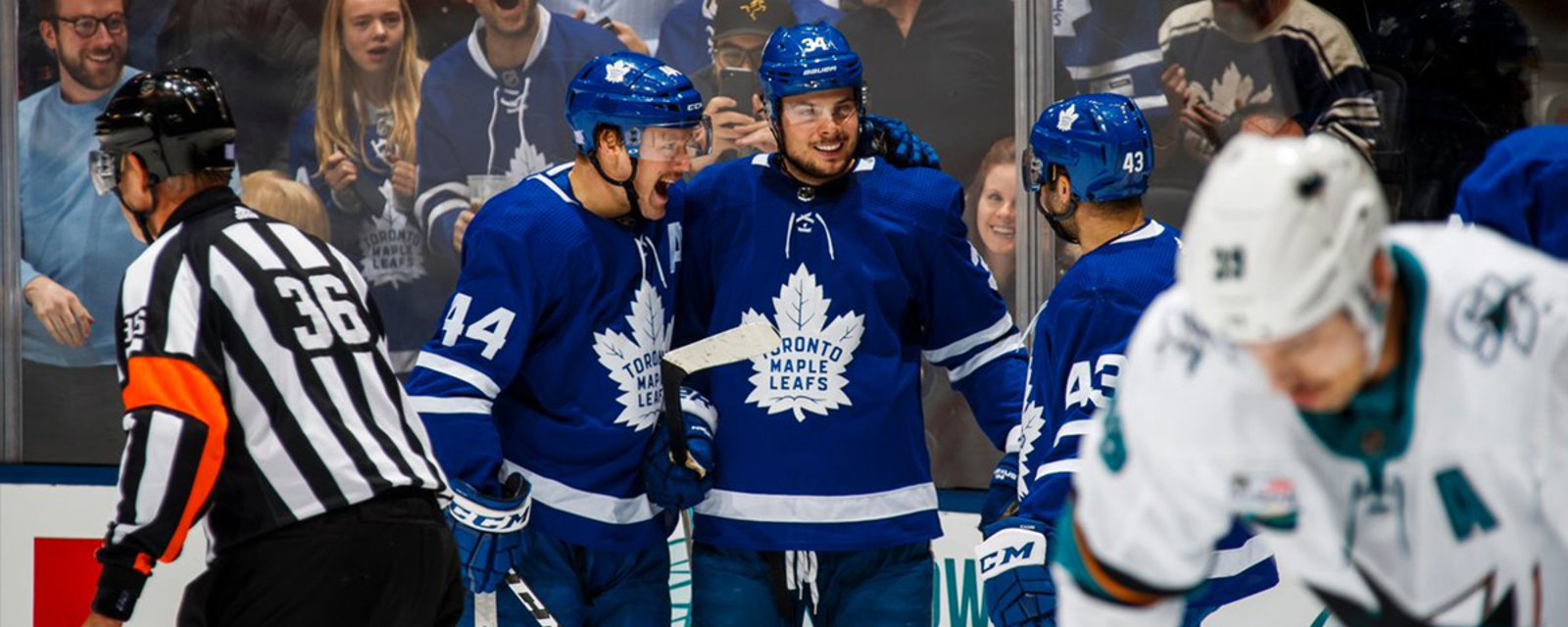 Leafs shatter another team record with win over Sharks last night