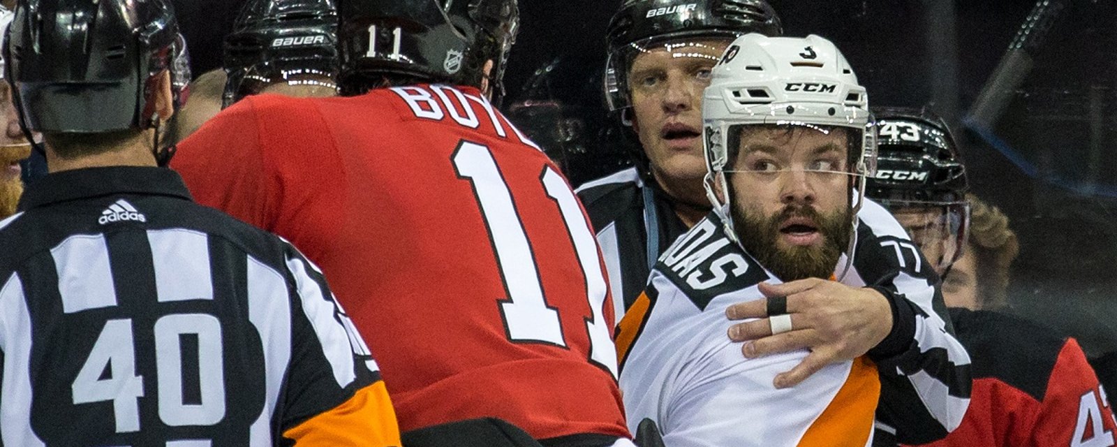 Flyers enforcer Radko Gudas linked to Canadian team in trade talks.